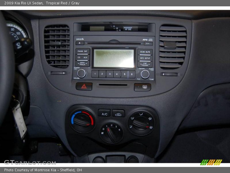 Tropical Red / Gray 2009 Kia Rio LX Sedan