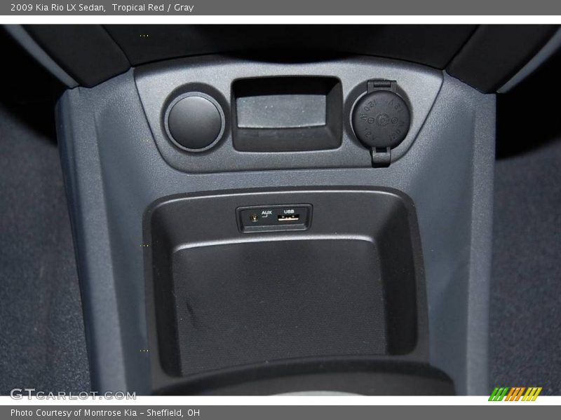 Tropical Red / Gray 2009 Kia Rio LX Sedan