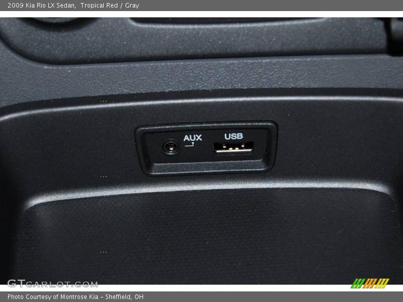 Tropical Red / Gray 2009 Kia Rio LX Sedan