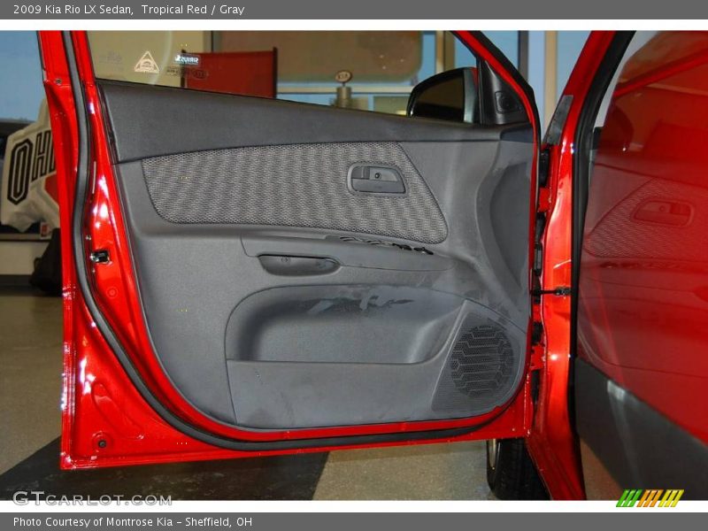 Tropical Red / Gray 2009 Kia Rio LX Sedan