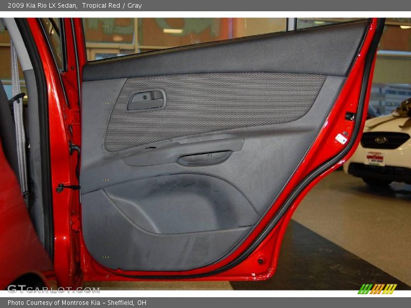 Tropical Red / Gray 2009 Kia Rio LX Sedan