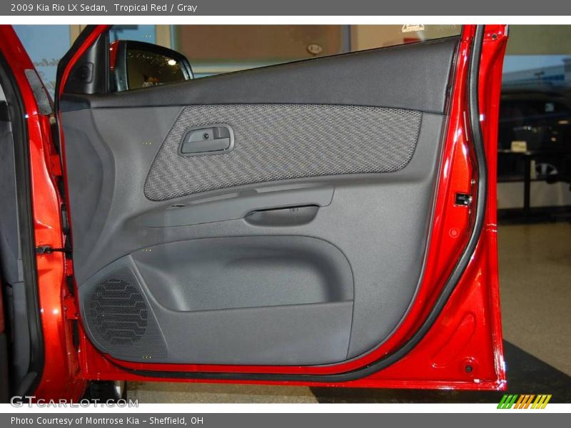 Tropical Red / Gray 2009 Kia Rio LX Sedan