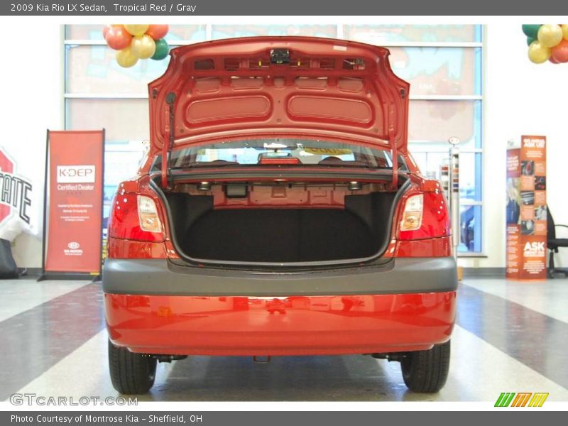 Tropical Red / Gray 2009 Kia Rio LX Sedan