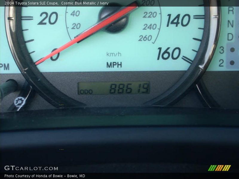 Cosmic Blue Metallic / Ivory 2004 Toyota Solara SLE Coupe