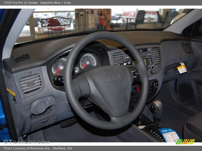 Sapphire Blue / Gray 2009 Kia Rio LX Sedan