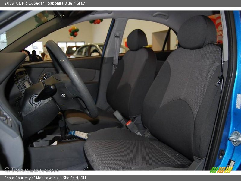 Sapphire Blue / Gray 2009 Kia Rio LX Sedan