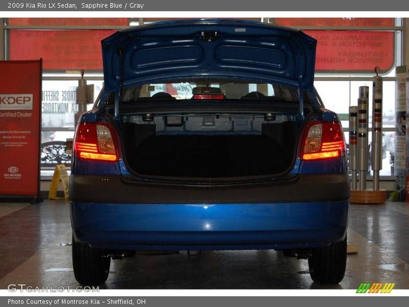 Sapphire Blue / Gray 2009 Kia Rio LX Sedan