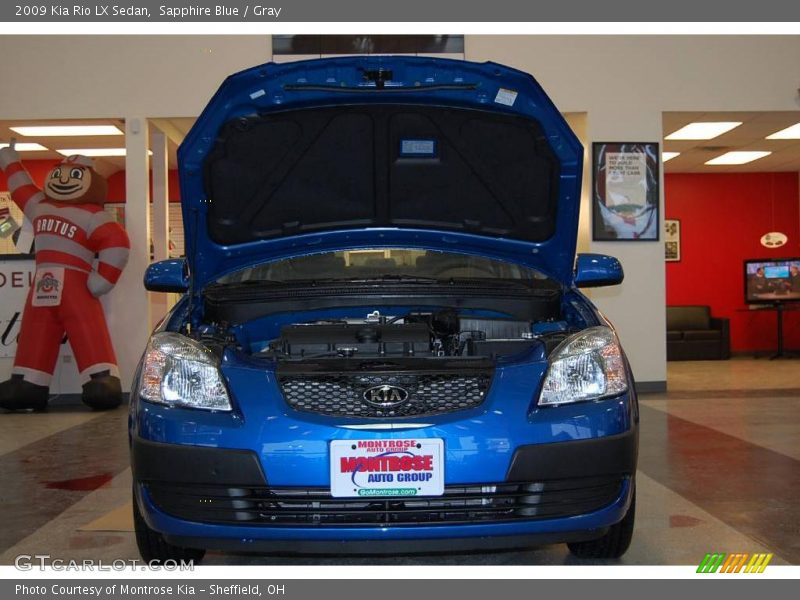 Sapphire Blue / Gray 2009 Kia Rio LX Sedan