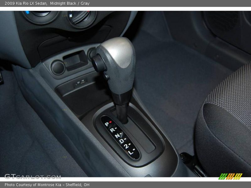 Midnight Black / Gray 2009 Kia Rio LX Sedan