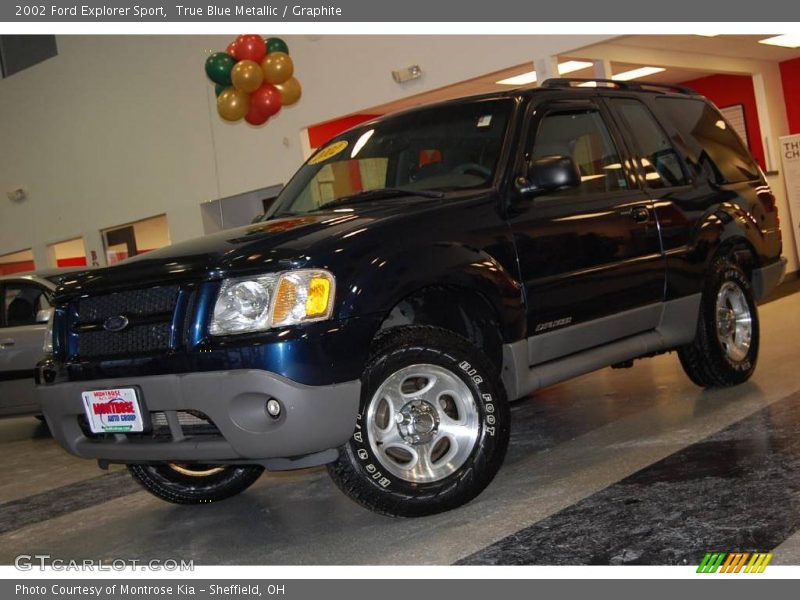 True Blue Metallic / Graphite 2002 Ford Explorer Sport
