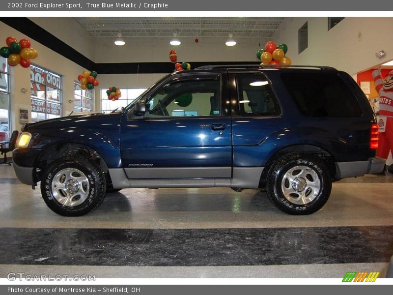 True Blue Metallic / Graphite 2002 Ford Explorer Sport