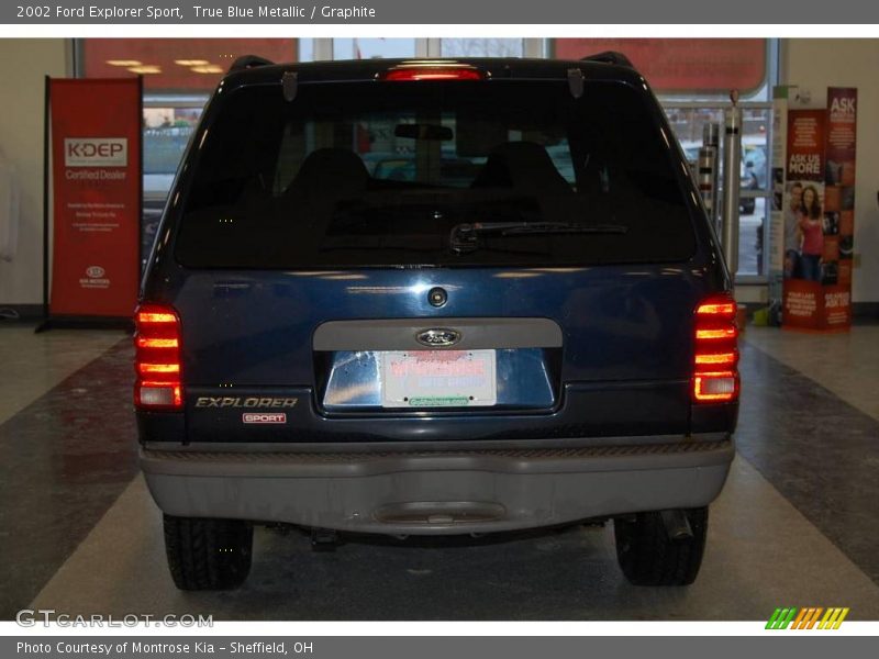 True Blue Metallic / Graphite 2002 Ford Explorer Sport