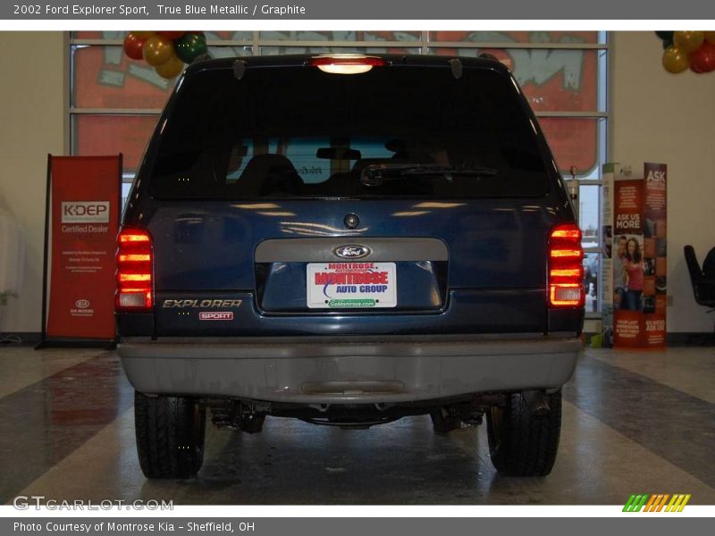 True Blue Metallic / Graphite 2002 Ford Explorer Sport