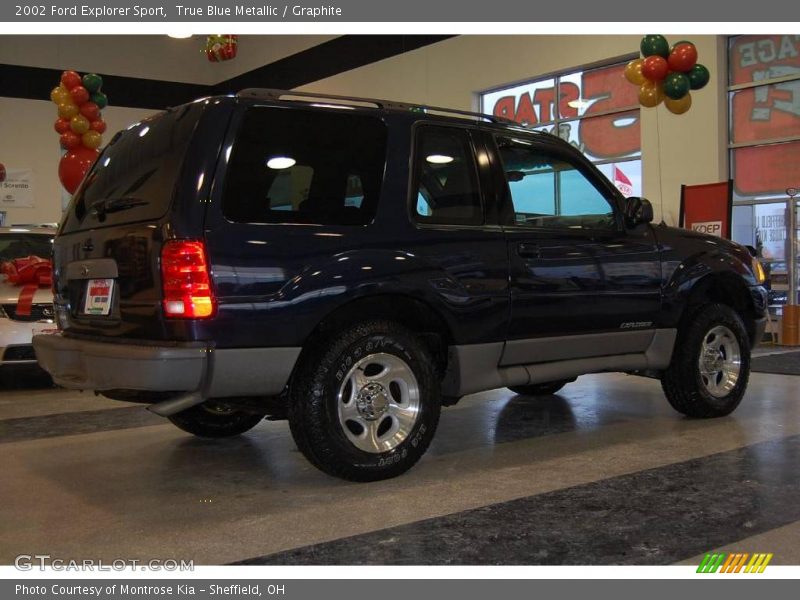 True Blue Metallic / Graphite 2002 Ford Explorer Sport