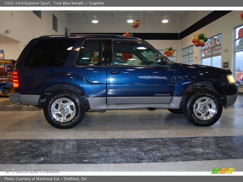 True Blue Metallic / Graphite 2002 Ford Explorer Sport