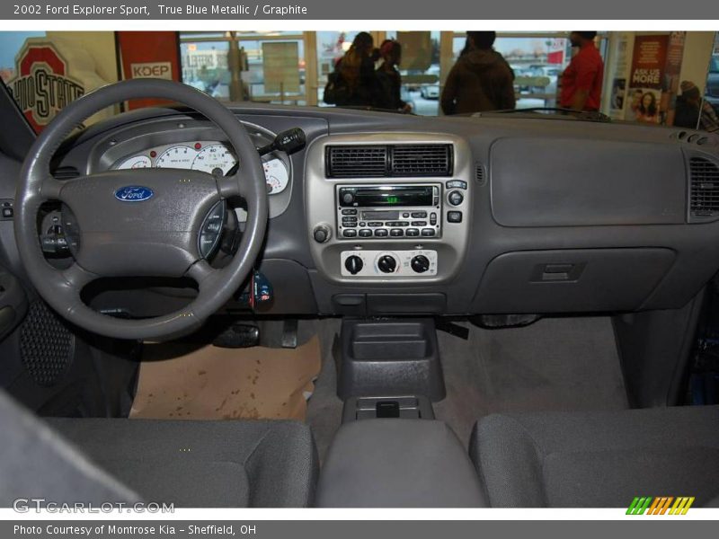 True Blue Metallic / Graphite 2002 Ford Explorer Sport
