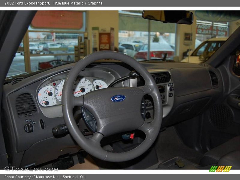 True Blue Metallic / Graphite 2002 Ford Explorer Sport