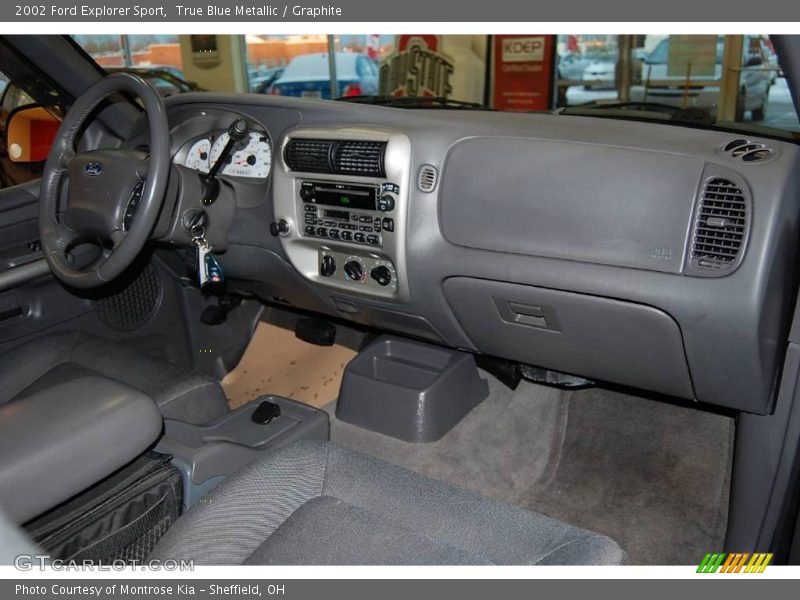 True Blue Metallic / Graphite 2002 Ford Explorer Sport