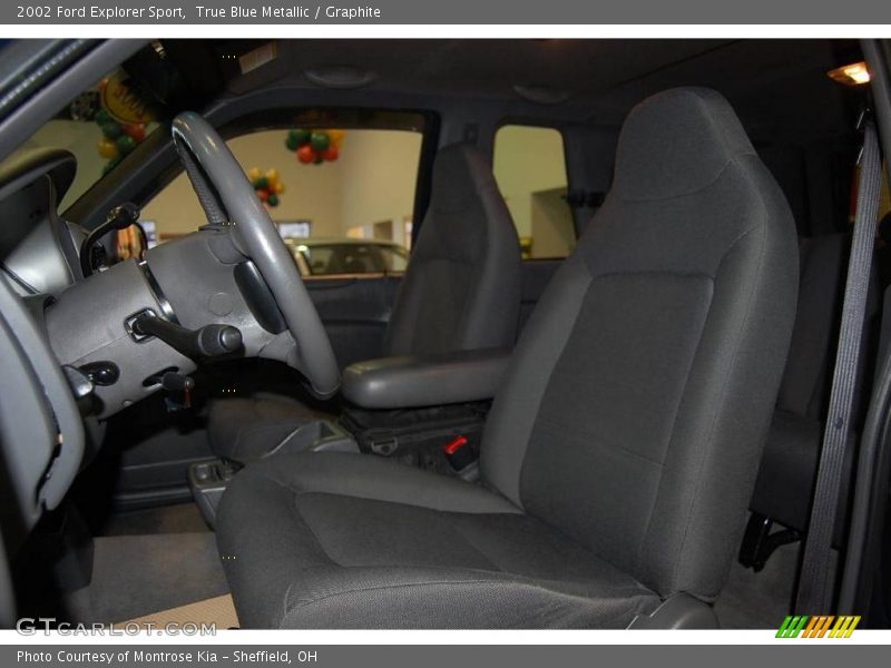 True Blue Metallic / Graphite 2002 Ford Explorer Sport