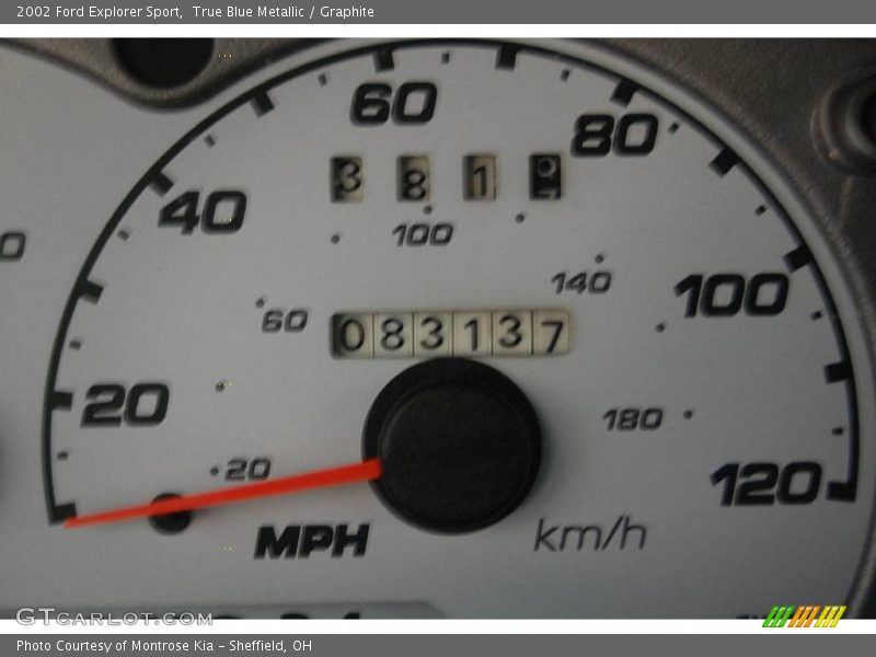 True Blue Metallic / Graphite 2002 Ford Explorer Sport
