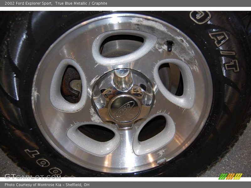 True Blue Metallic / Graphite 2002 Ford Explorer Sport