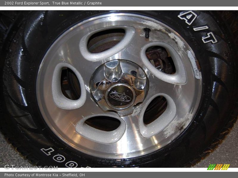 True Blue Metallic / Graphite 2002 Ford Explorer Sport