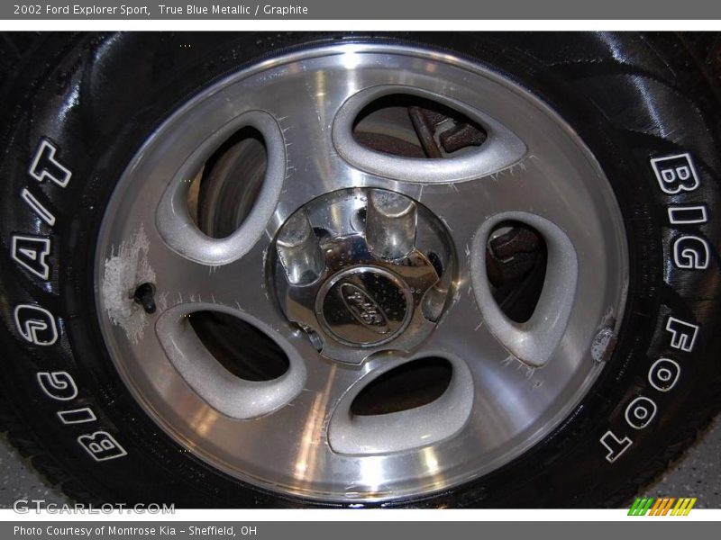 True Blue Metallic / Graphite 2002 Ford Explorer Sport