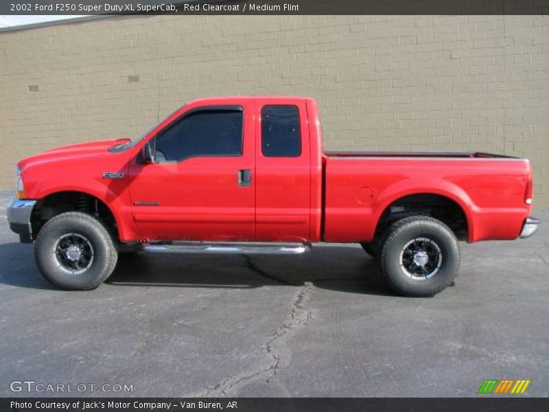 Red Clearcoat / Medium Flint 2002 Ford F250 Super Duty XL SuperCab