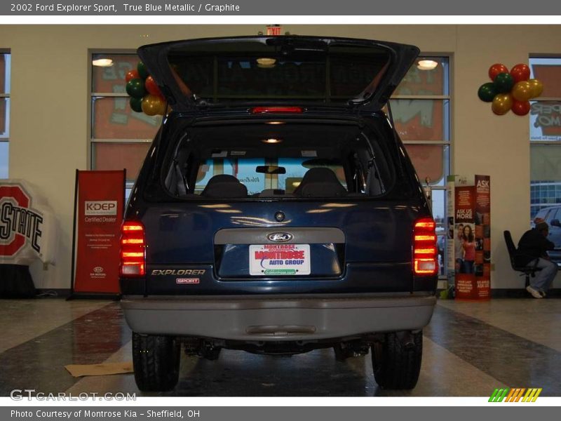 True Blue Metallic / Graphite 2002 Ford Explorer Sport