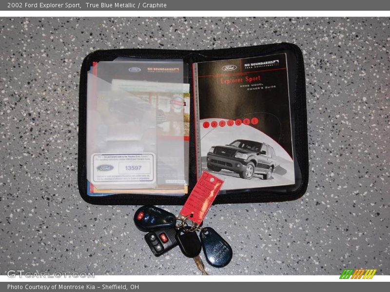 True Blue Metallic / Graphite 2002 Ford Explorer Sport
