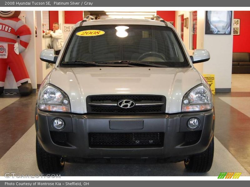 Platinum Silver / Gray 2008 Hyundai Tucson SE