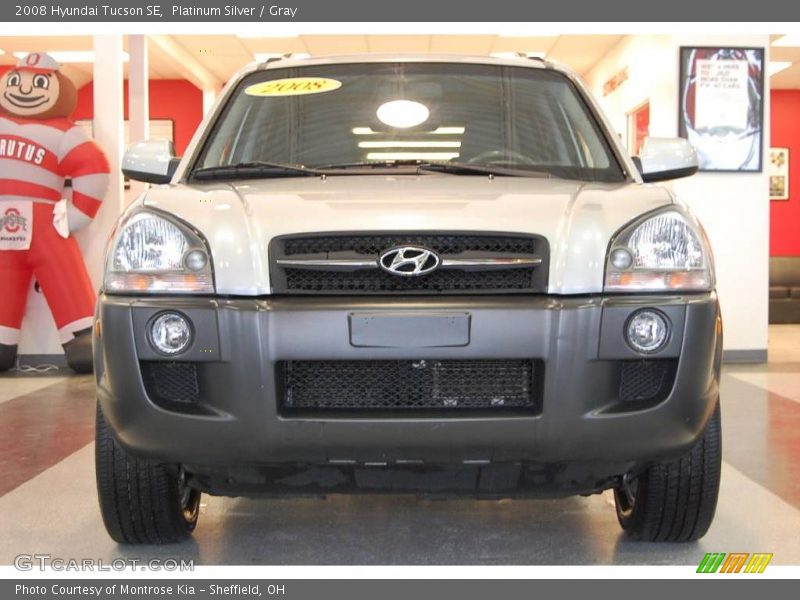Platinum Silver / Gray 2008 Hyundai Tucson SE