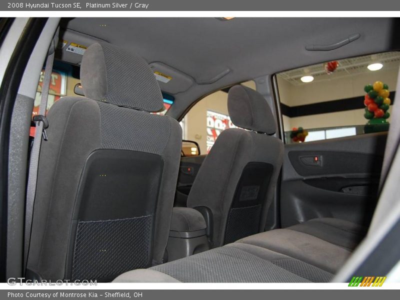Platinum Silver / Gray 2008 Hyundai Tucson SE