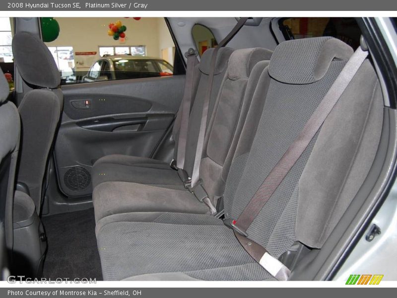 Platinum Silver / Gray 2008 Hyundai Tucson SE