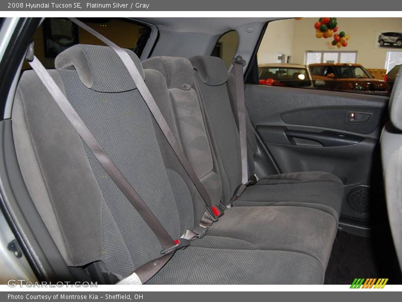 Platinum Silver / Gray 2008 Hyundai Tucson SE