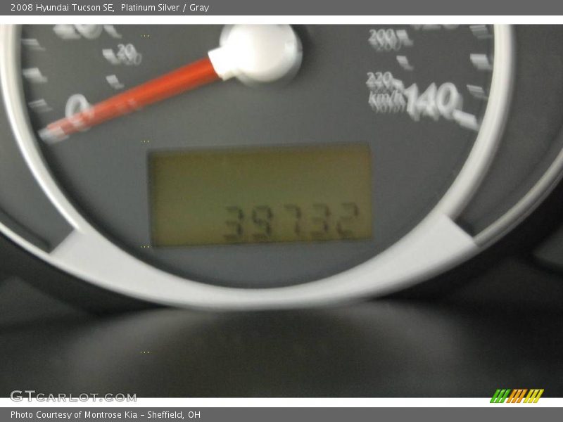 Platinum Silver / Gray 2008 Hyundai Tucson SE