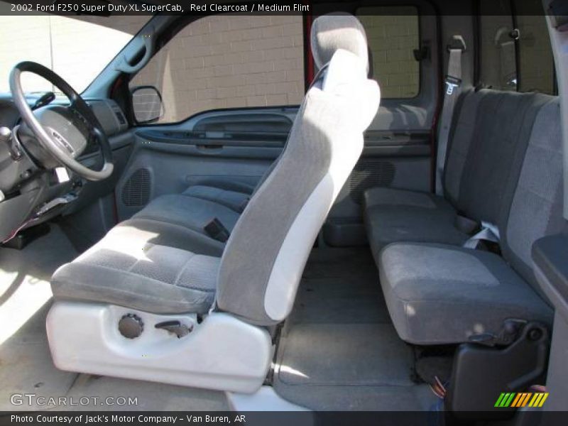 Red Clearcoat / Medium Flint 2002 Ford F250 Super Duty XL SuperCab