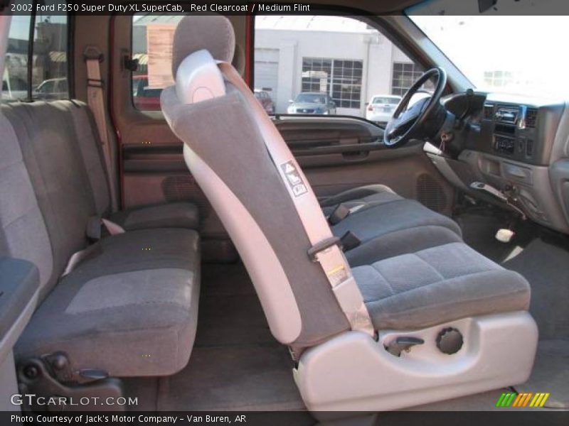 Red Clearcoat / Medium Flint 2002 Ford F250 Super Duty XL SuperCab