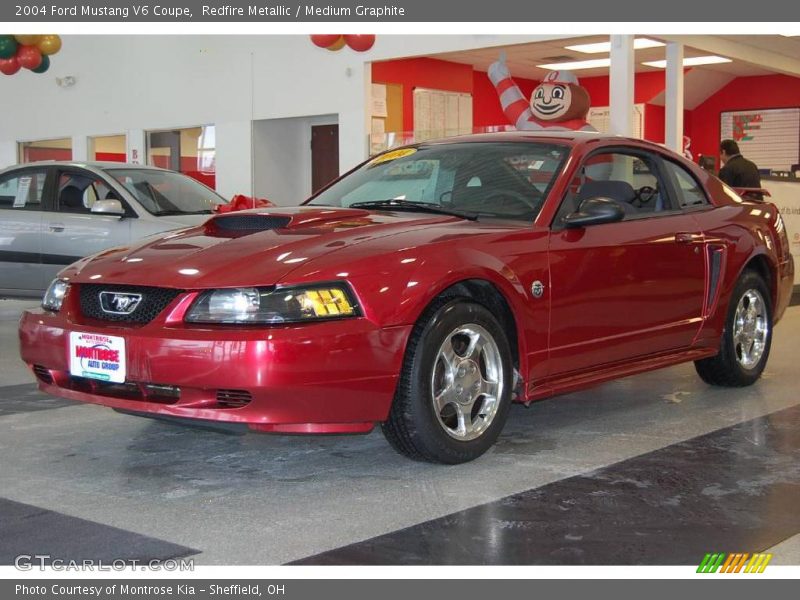 Redfire Metallic / Medium Graphite 2004 Ford Mustang V6 Coupe