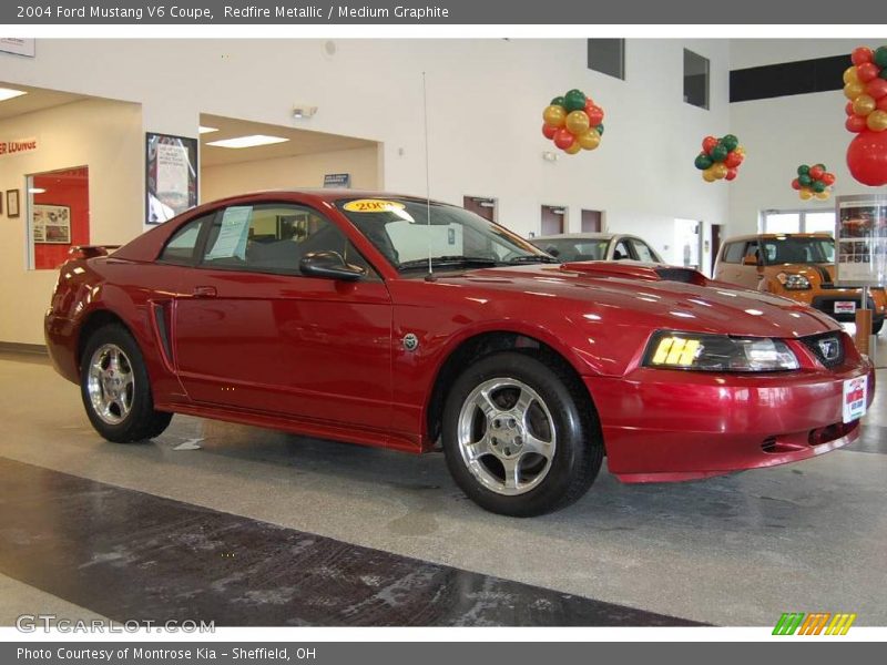 Redfire Metallic / Medium Graphite 2004 Ford Mustang V6 Coupe