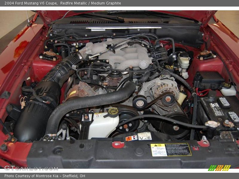 Redfire Metallic / Medium Graphite 2004 Ford Mustang V6 Coupe