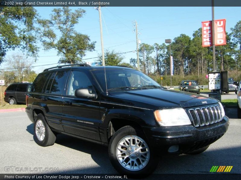Black / Sandstone 2002 Jeep Grand Cherokee Limited 4x4