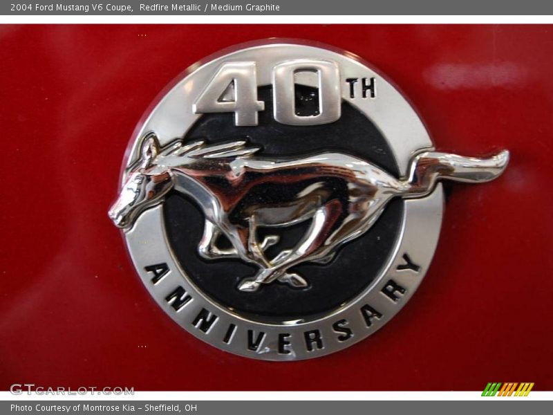 Redfire Metallic / Medium Graphite 2004 Ford Mustang V6 Coupe