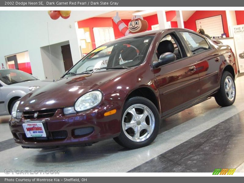 Dark Garnet Red Pearl / Dark Slate Gray 2002 Dodge Neon SE