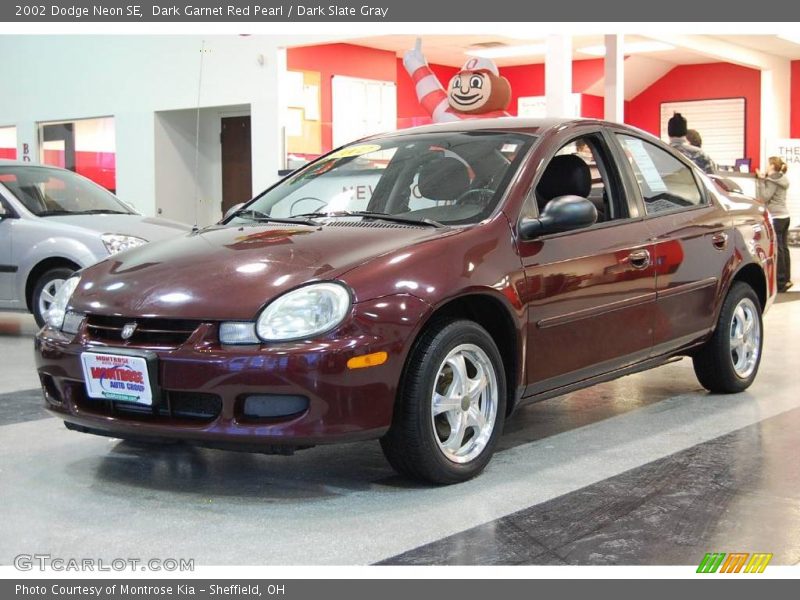 Dark Garnet Red Pearl / Dark Slate Gray 2002 Dodge Neon SE