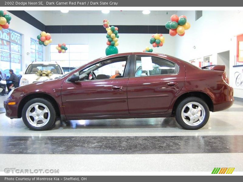 Dark Garnet Red Pearl / Dark Slate Gray 2002 Dodge Neon SE