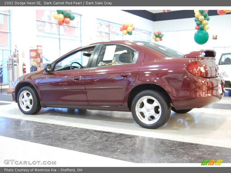 Dark Garnet Red Pearl / Dark Slate Gray 2002 Dodge Neon SE