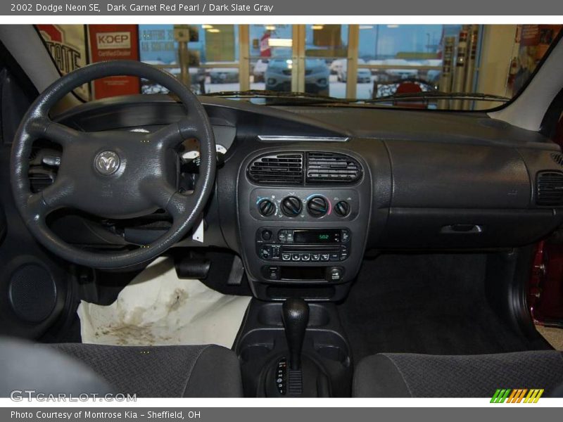 Dark Garnet Red Pearl / Dark Slate Gray 2002 Dodge Neon SE