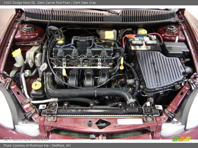 Dark Garnet Red Pearl / Dark Slate Gray 2002 Dodge Neon SE