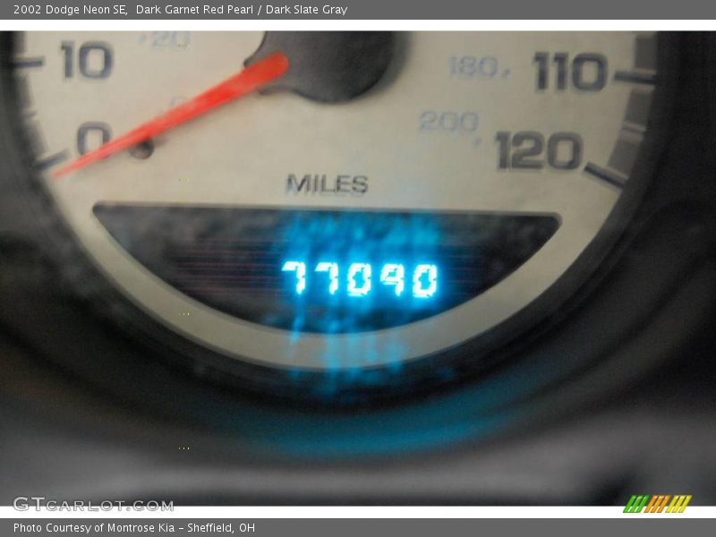 Dark Garnet Red Pearl / Dark Slate Gray 2002 Dodge Neon SE